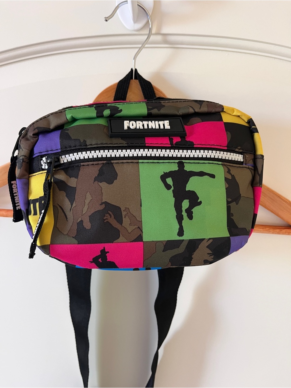Official Fortnite Camo Patchwork Fanny Pack | Belt Bag | Rare Game Merch
